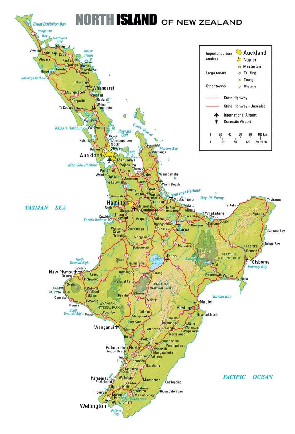 ನಕ್ಷೆ ಉತ್ತರ ನ್ಯೂ ಜಿಲಂಡ್